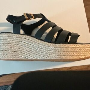 FitFlop PLATFFORMS Espadrille Leather Fisherman Wedge Sandals